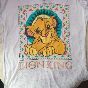 Juniors extra large semi sheer lion King t shirt